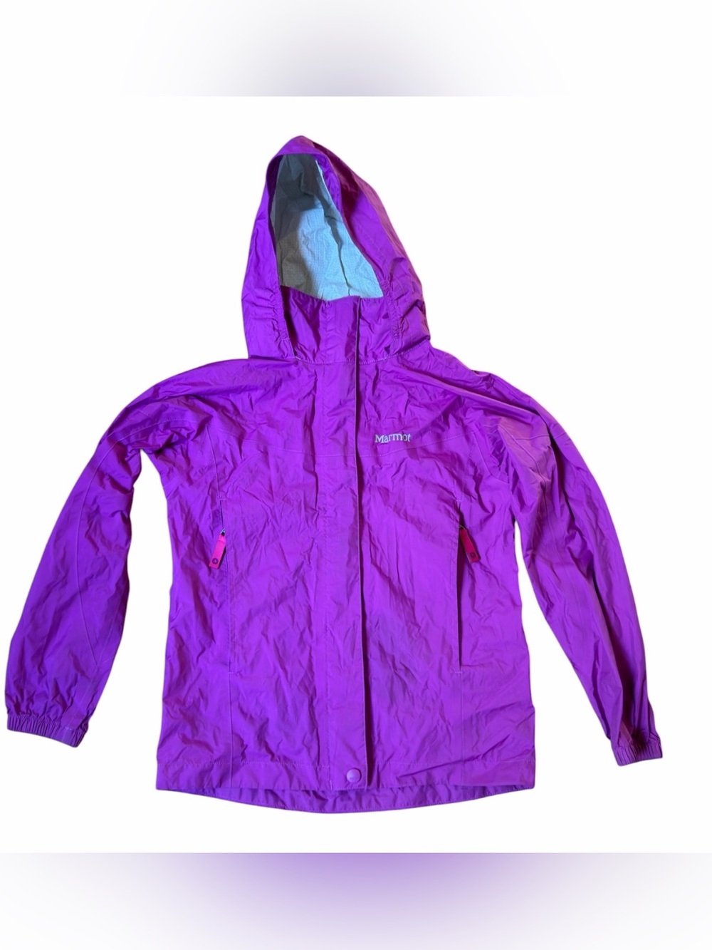 Marmot Girls’ PreCip Waterproof Rain Jacket Medium (8-10) Excellent Condition